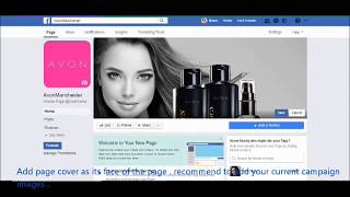 For Avon Reps.- Create your Facebook page for E-store
