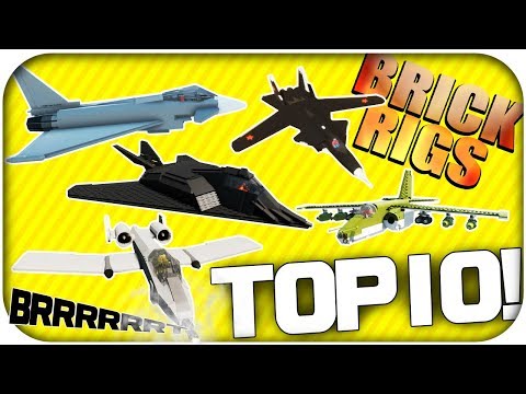 TOP 10 LEGO PLANE JET AIRCRAFT BUILDS- Part 2 - Brick Rigs Gameplay