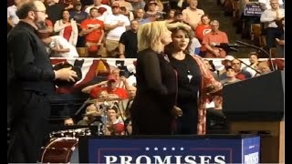 Audience loved The Isaacs singing the National Anthem at the President Trump Rally in Nashville, TN!