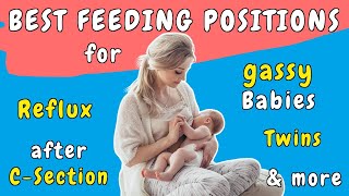 The 6 BEST breastfeeding Positions for every Situation: Reflux, gassy Babies, Twins, Recovery etc.