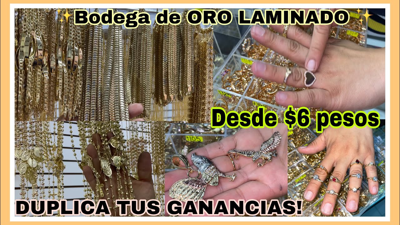 NUEVA TIENDA DE ORO LAMINADO Y CHAPA DE ORO DESDE $6 PESOS AL MEJOR PRECIO PARA INICIAR TU NEGOCIO!