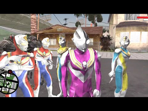 😍Ultraman Cantik Dan Ultraman Upin Ipin Melawan Ultraman Dyna Jahat😡 Gta Lucu😂
