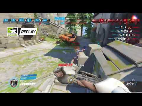 Sp9rk1e insane dragonblades on Eichenwalde #Overwatch Moment