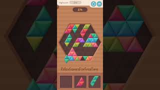 Block Puzzle Games - Score 1K gameplay not finished Triangles Small endless block puzzle brain game
