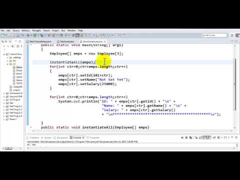 Java Array Of Objects Part 3
