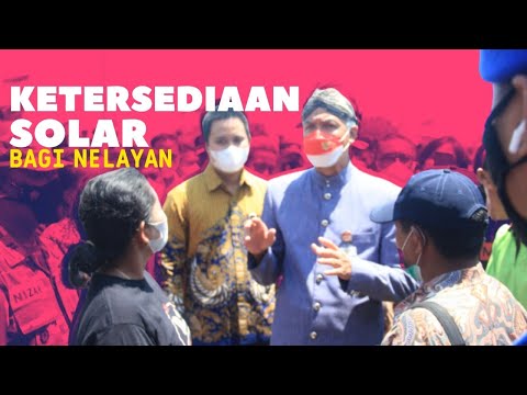GANJAR TINJAU LANGSUNG KETERSEDIAAN BBM BAGI NELAYAN BANDENGAN
