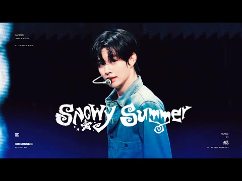 【FANCAM】250822 KIM SUNGMIN 김성민 TIMA IN MACAU 'snowy summer'4K FOCUS