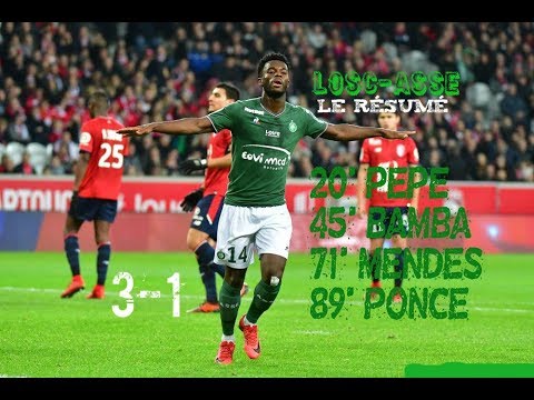 Lille - Saint-Etienne ( LOSC-ASSE ) 3-1 Le résumé