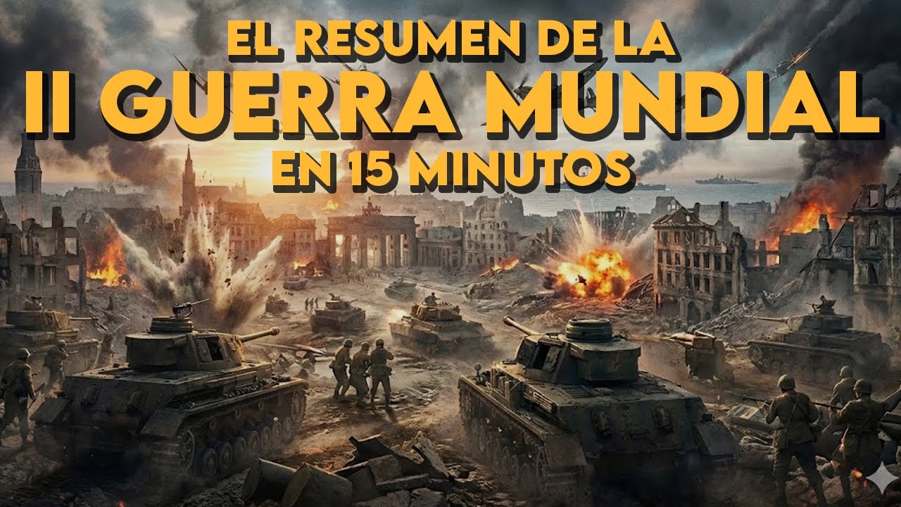 🔥La SEGUNDA GUERRA MUNDIAL en 15 minutos🔥 | Resumen FÁCIL y BREVE