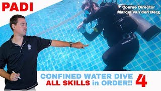 PADI Confined Water Dive 4 Skills - PADI Open Water Diver Course