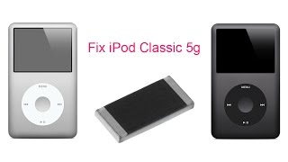 Fix iPod Classic 5g (замена резистора)