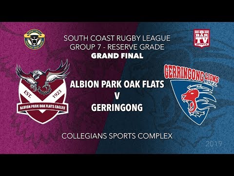 2019 Group 7 South Coast RL Grand Final - Reserves - Albion Park Oak Flats v Gerringong Lions