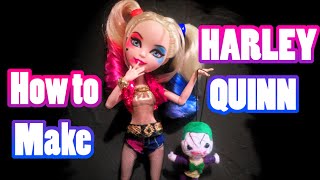 How to Turn Your Doll Into Harley Quinn Using Apple White