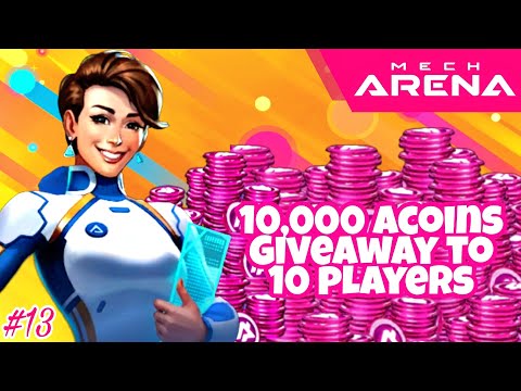 10000 Acoins Giveaway #13 - Double Godlike Gameplay - Mech Arena