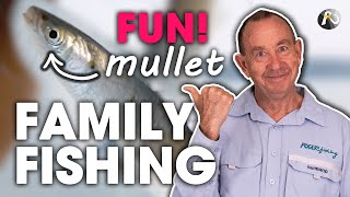 Catching LIVE Mullet For Bait - Teach Your Kids: FAMILY FISHING 🐟🐟🐟