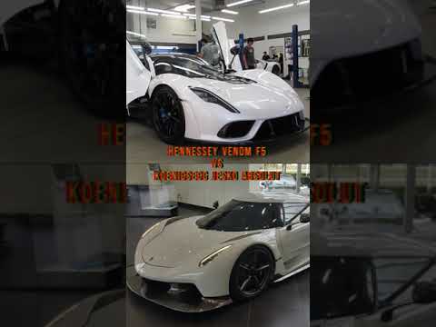 Hennessey Venom F5 VS Koenigsegg Jesko Absolut #cars #hypercar #1v1 #debate #automobile #race