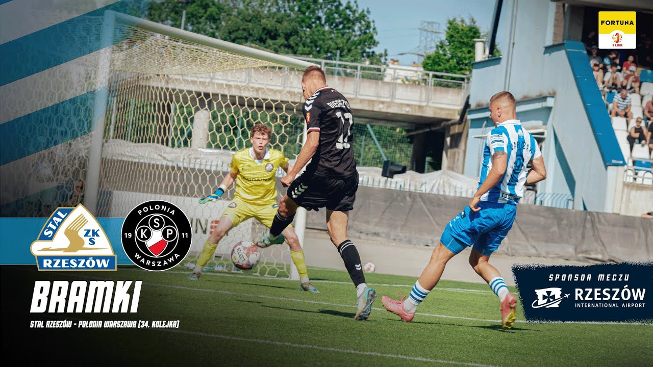 WIDEO: Stal Rzeszów - Polonia Warszawa 1-2 [BRAMKI]