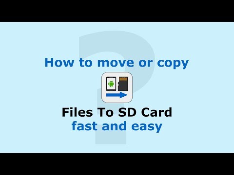 How to move or copy Files To SD Card fast and easy on Android devices.