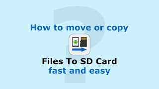 How to move or copy Files To SD Card fast and easy on Android devices.