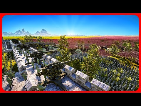 WWII Soldiers' Artillery Fort vs 1,503,000 ORCS & TROLLS - Ultimate Epic Battle Simulator 2 UEBS 2