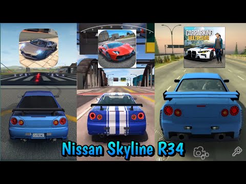 Nissan Skyline R34 : Extreme Car Driving Simulator vs Ultimate Car Driving  Car Parking Multiplayer