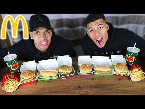 MCDONALDS BURGER CHALLENGE !!! | Kelvin und Marvin