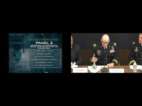AUSA Sustainment Hot Topic 2019 - PANEL 2 - Sustainment for the Future Fight