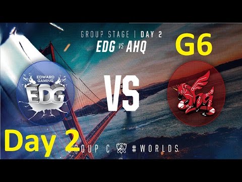 EDG vs AHQ Game 1 Highlights - 2016 Worlds Group Stage - Day 2