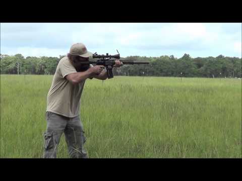 Thompson Machine 30Ti Silencer on Black Dawn BDR 15  300BLK SBR