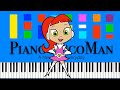 Atomic Betty Theme Song Slow Easy Medium Piano Tutorial 4K