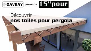 15 secondes pour découvrir nos toiles pour pergola. E-Davray® #toilepourpergola #terrasse #pergola