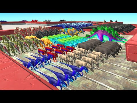 Race to get a run eat Pink PIG #4 - Animal Revolt Battle Simulator