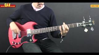 Video thumbnail for Gibson - SG Standard Bass Faded Demo at GAK by GAK