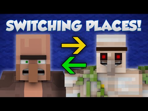 If Villagers And Iron Golems Switched Places - Minecraft