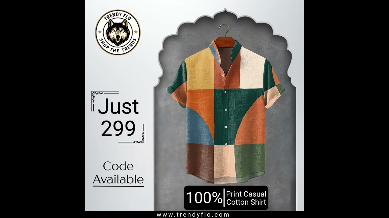 Trendyflo Printed Casual Shirt – 100% Pure Cotton Comfort