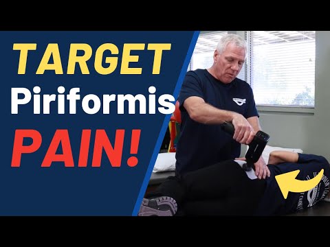 Part of a video titled Massage Gun for Piriformis Syndrome: How to Use It - YouTube