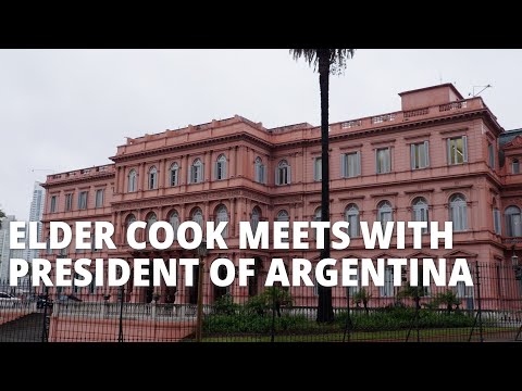Elder Cook Meets with Leaders of Argentina