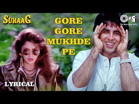 Gore Gore Mukhde Pe Kala Kala Chashma - Lyrical | Suhaag | Akshay Kumar | Alka Yagnik, Udit Narayan