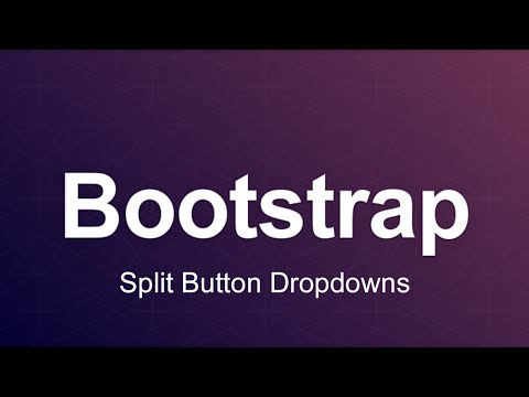 Bootstrap 3 Tutorial 23 Split Button Dropdowns
