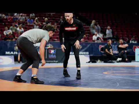 Kayla Miracle & Skylar Grote Warming Up World Team Trials Finals 2021 USA Wrestling