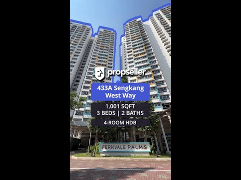 433A Sengkang West Way, 433A Sengkang West Way, 3 Bedrooms, 1,001 sqft, HDB Flat For Sale, by Reine Chan, 500165214 - PropertyGuru.com.sg