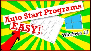 How To Set Auto Start Programs In Windows 10