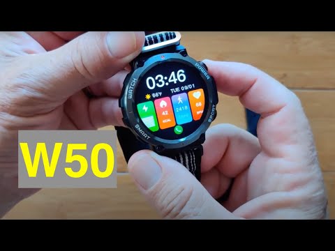 BLACKVIEW W50 IP68 10ATM Waterproof Bluetooth Calling Rugged Smartwatch: Unboxing and 1st Look
