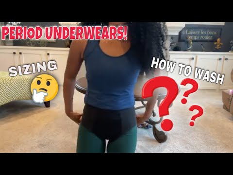 TRYING ON Period UNDERWEAR! | XS Sizing and How To Wash THINX HIGH-WAIST Period Underwear?
