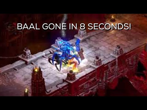 Baal Goes Down In 8 SECONDS Sorceress (Dual Dream) Diablo 2 Resurrected PTR 2.4
