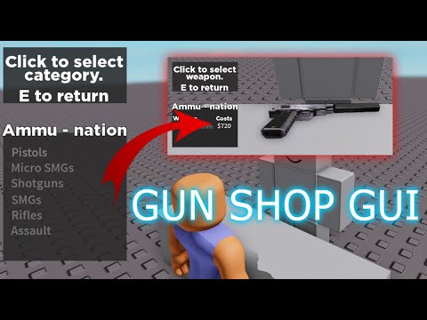 FREE | Advanced Gun Shop - Roblox Studio