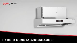 Hotte aspirante hybride - 1600 mm - efficacité de purification de l’air de 98 % - avec Smart Touch - LED