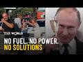 Russia S Fuel Crisis Promises In Place Of Petrol Break The Fake