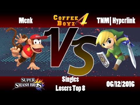 CB4 Singles - TNM| Hyperlink (Toon Link) Vs. Menk (Diddy Kong) SSB4 Losers Top 8