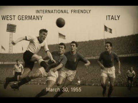 West Germany vs Italy  | Full Match | International Friendly | March 30, 1955